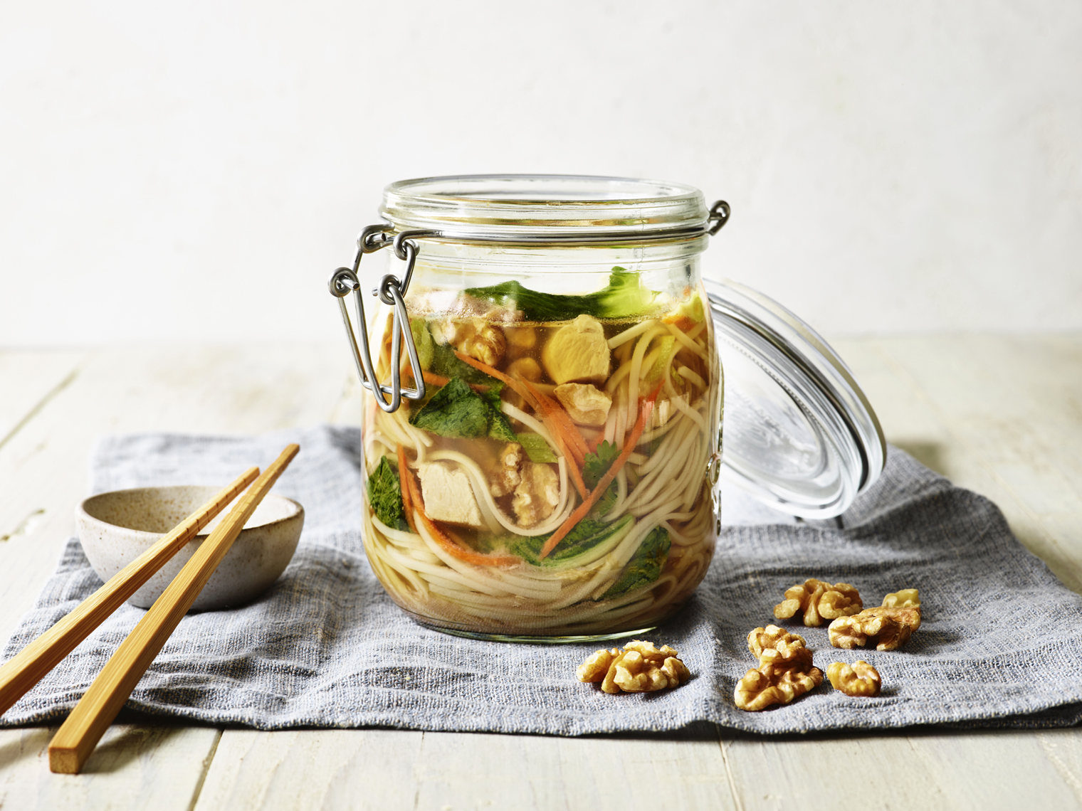 LEIGH_BEISCH_Asian_Walnut_Chicken_Veggie_Noode_Jar_Traditional_22076